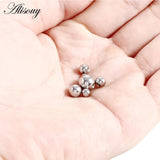 100pcs Stainless Steel Screw Balls Spike for Body Jewelry