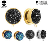 2 PCS Stainless Steel Wedding DIY Ear Piercing Plugs