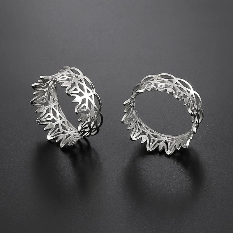 Giga 2 PCS Stainless Steel Ear Gauges Stretcher Hollow Expander 8mm-25mm