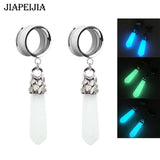 Luminous Ear Plugs Tunnel Gauges Stud Earring Ear Stretcher Expander