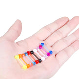 100pcs Mix 14G Tongue Piercing Lot Nipple Piercing Set Jewelry