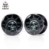 Acrylic Skeleton Ear Plugs Earring Piercing Tunnels Gauges 6-30mm 2PCS