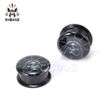 Acrylic Skeleton Ear Plugs Earring Piercing Tunnels Gauges 6-30mm 2PCS