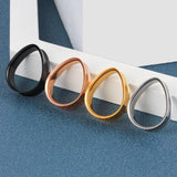 Giga Water Drop Stainless Steel Ear Plugs Tunnels 2PCS