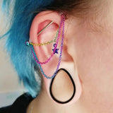 Giga Water Drop Stainless Steel Ear Plugs Tunnels 2PCS
