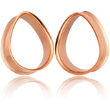 Giga Water Drop Stainless Steel Ear Plugs Tunnels 2PCS