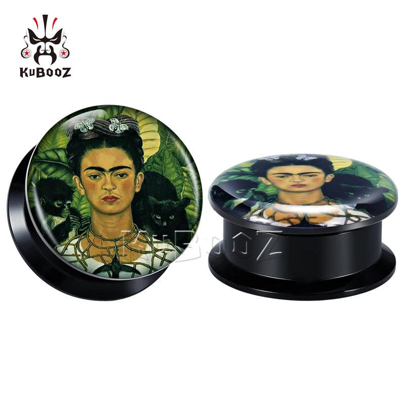 Skull Ear Screw Tunnels Gauges Body Jewelry Piercing Earrings