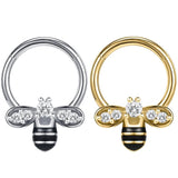 Zircon Cat Pearl Septum Ring Butterfly Bee Bat Nose Piercing