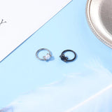Zircon Cat Pearl Septum Ring Butterfly Bee Bat Nose Piercing