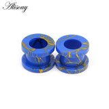 3 Pairs Acrylic Spiral Ear Tunnels Stretching Tapers Ear Expanders Plugs Set