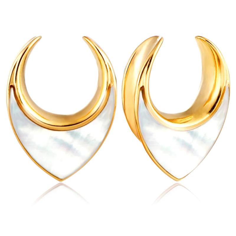 Giga Saddle Tunnels Ear Hangers Ear Gauges Plugs Stretcher Earring