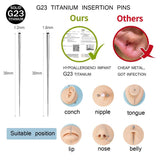 G23 Titanium Body Piercing Kit 11-12pcs/lot