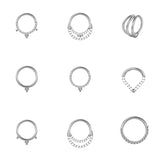 Titanium Nose Ring Women Septum Clicker Daith Earring Piercing Button Ring