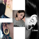 2PCS Saddle Ear Tunnels Gauges Piercing Expander Stainless Steel