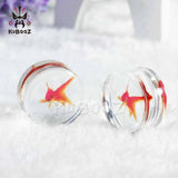 Goldfish Logo Earring Tunnels Acrylic Ear Plugs Style Jewellery