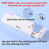 2PCS Disposable Ear Piercing Gun Set