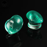 2PCS Colorful Alien Glass Ear Body Jewelry Earrings Expanders Piercing Plugs