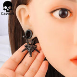 316 Stainless Steel Pentagram Ear Gauges Tunnel Hangers