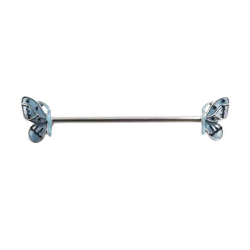 1PC Industrial Piercing Butterfly Skeleton Bat Earring Ear Piercing 14g
