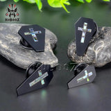 Shell Cross Acrylic Ear Plugs Gauges 2PCS