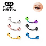 Stylish G23 Titanium Belly Button Ring 16G