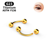 Stylish G23 Titanium Belly Button Ring 16G