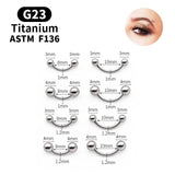 Stylish G23 Titanium Belly Button Ring 16G