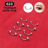 Stylish G23 Titanium Belly Button Ring 16G