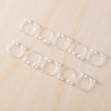 5pcs Clear Acrylic Nose Ring Hoop 16G Body Jewelry