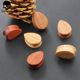 2 PCS Sandalwood Walnut Wood Ear Plugs Gauges