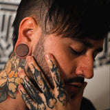 2 PCS Sandalwood Walnut Wood Ear Plugs Gauges