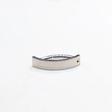 ASTM F136 Titanium 14G Belly Button Ring Reverse Curved Navel Barbell Piercing