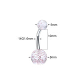90Pcs Surgical Steel Belly Bar Navel Piercing Kit Mixed Colors