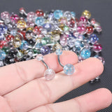 90Pcs Surgical Steel Belly Bar Navel Piercing Kit Mixed Colors