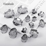 Stainless Steel Water Drop Ear Plug Tunnels Gauges