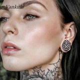 Stainless Steel Water Drop Ear Plug Tunnels Gauges