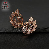 Peacock Spiral Ear Plugs Piercing Tunnels Ear Gauges Body Jewelry
