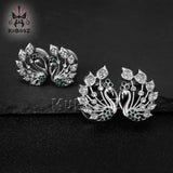 Peacock Spiral Ear Plugs Piercing Tunnels Ear Gauges Body Jewelry