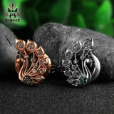 Peacock Spiral Ear Plugs Piercing Tunnels Ear Gauges Body Jewelry