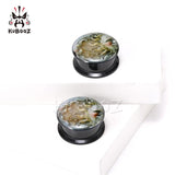 Acrylic Sun Moon Ear Tunnels Plugs Body Piercing Earring Gauges 6-30mm 2PCS