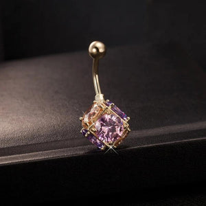 16G Shining CZ Ball Navel Piercing Nombril Belly Button Rings Retro Style