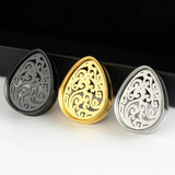 Stainless Steel Water Drop Ear Plugs Teardrop Gauge Body Piercing