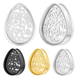 Stainless Steel Water Drop Ear Plugs Teardrop Gauge Body Piercing