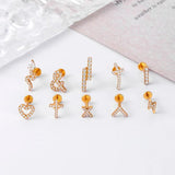 G23 Titanium Snake Cross Flat Back Cartilage Earrings Lip Ring