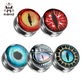 Colorful Eye Piercing Tunnels Ear Gagues Earrings