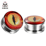 Colorful Eye Piercing Tunnels Ear Gagues Earrings
