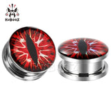 Colorful Eye Piercing Tunnels Ear Gagues Earrings