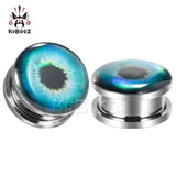 Colorful Eye Piercing Tunnels Ear Gagues Earrings
