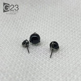 2Pcs Titanium Crystal Nose Piercing Set