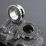 2PCS 316 SS Ear Plugs Tunnels Stretcher Studs Body Piercing Jewelry